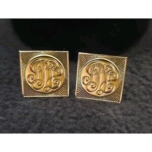 Vintage Silvertone Coro Scroll Cufflinks